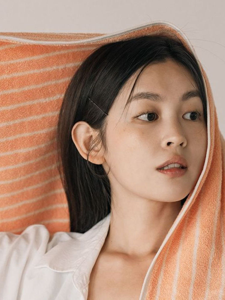 タオル(Apricot deep line)