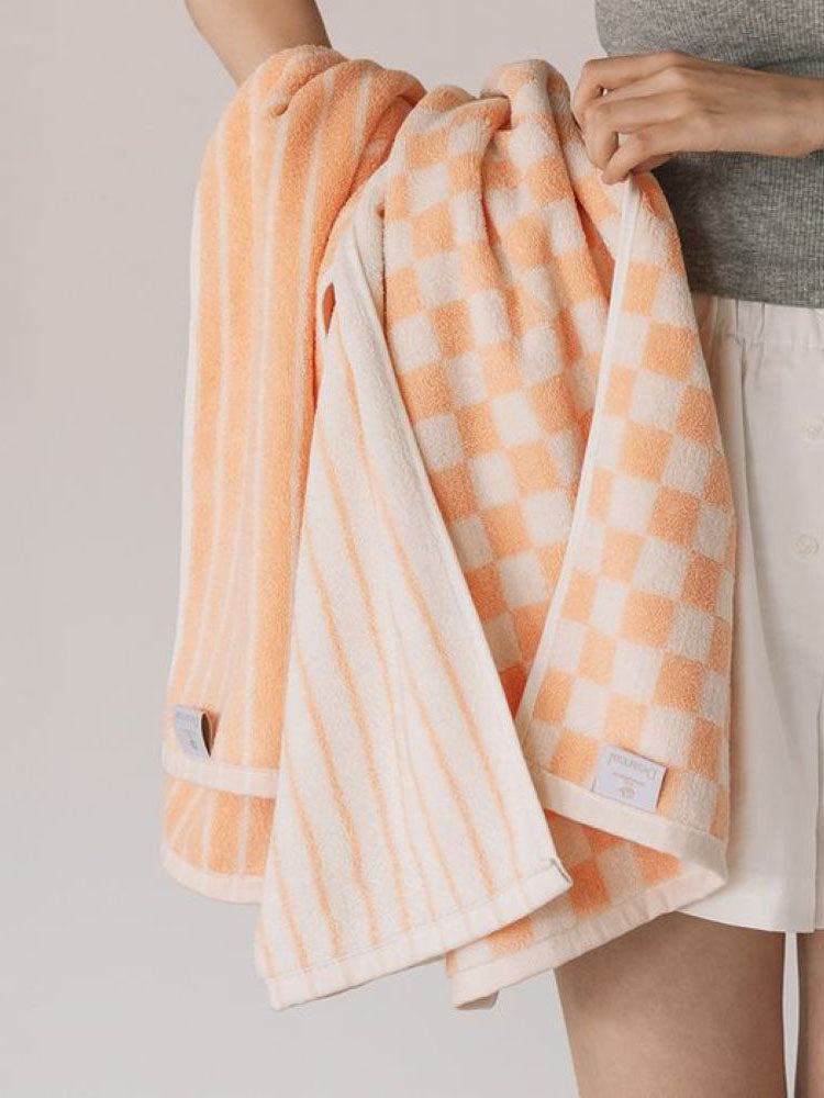 タオル(Apricot check)