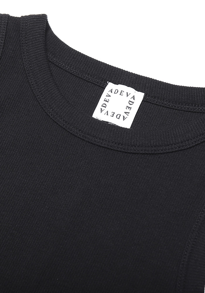 ADEVA センターライン タンクトップ (Black)