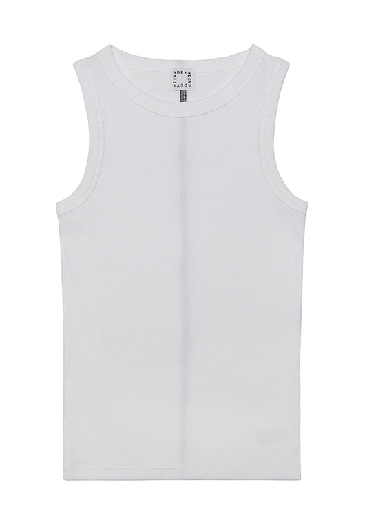 ADEVA センターライン タンクトップ (White)