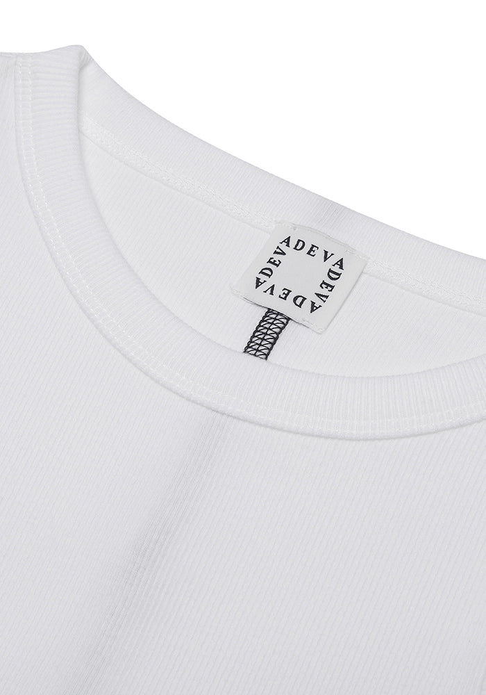 ADEVA センターライン タンクトップ (White)