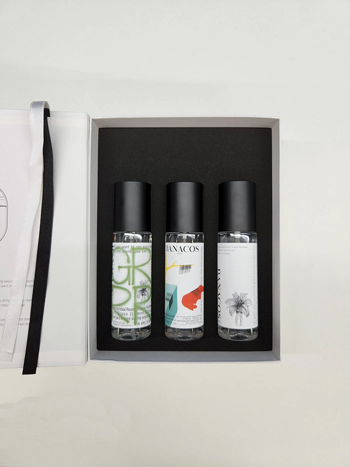 BANACOS ルームスプレー ブックケース セット(Soft Grass, 6 a.m., Shell Fired )